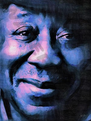 MUDDY WATERS BLUES ICON ART PRINT POSTER OIL PAINTING LFF0131