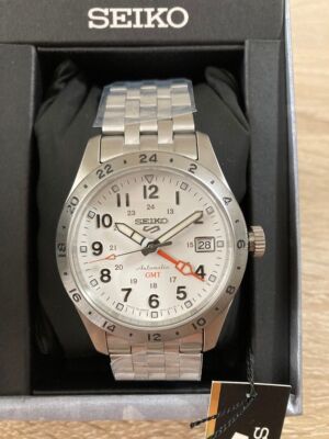 Pre-owned Seiko 5 Sports Field Sports Gmt Sbsc009 Automatic Men's Watch Limited Fast