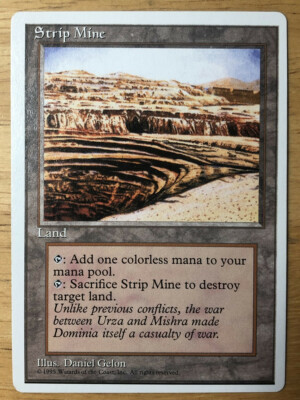 MTG Strip Mine 露天鉱床　英語　アンティキティ Strip Mine · Antiquities (ATQ) #82c · Scryfall Magic The
