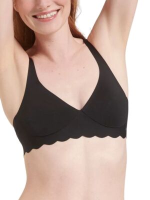 Sloggi Bralette ZERO Microfibre 2.0 Soft Cup Bra Non Padded Plunge Bras Lingerie