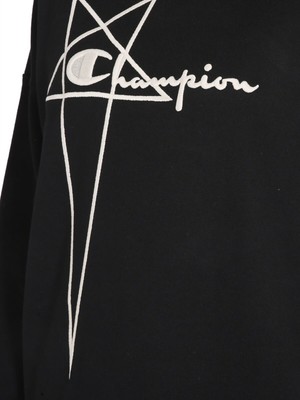 Pre-owned Rick Owens X Champion Tommy Sweatshirt In Black