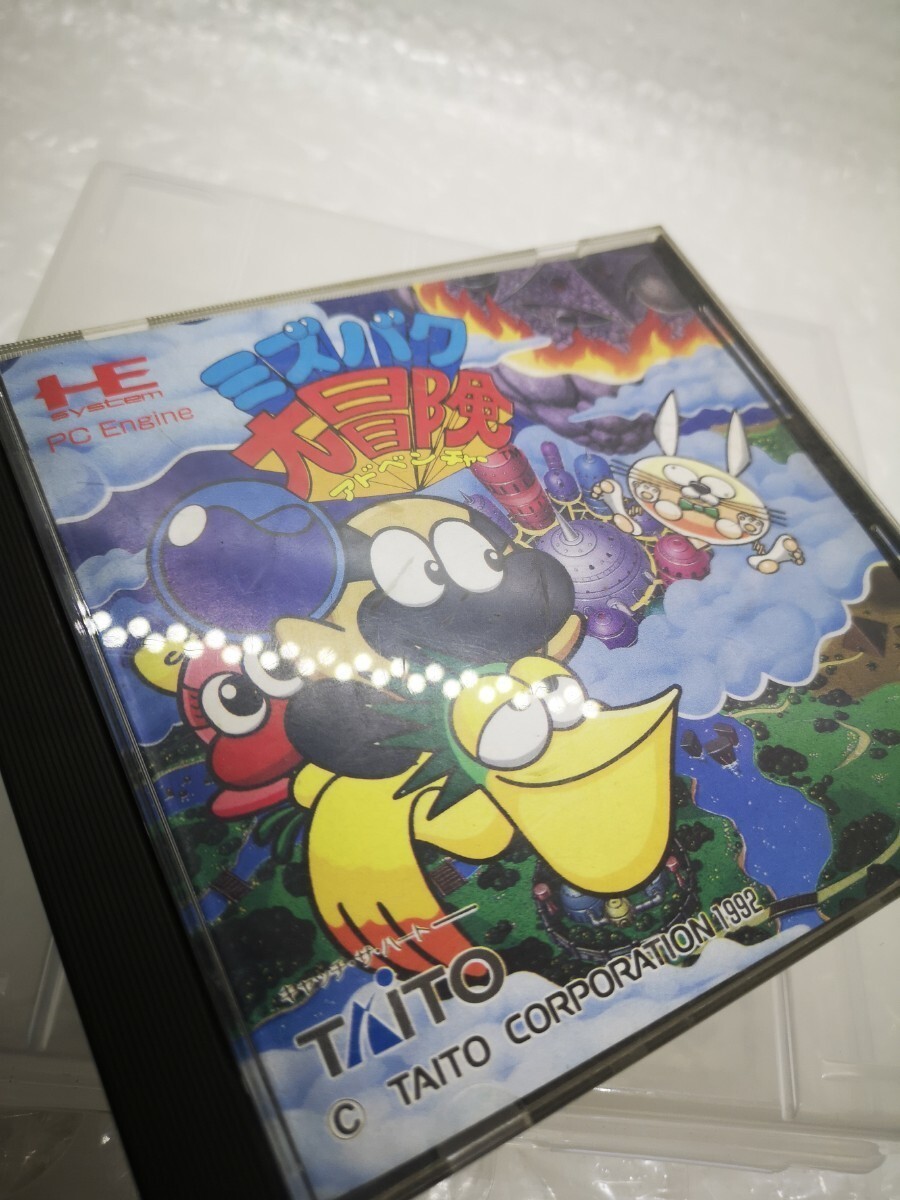 TAITO - PCエンジン　Ｈuカード　ミズバク大冒険 Mizubaku Daibouken Adventure PC Engine Taito Hu Card w/Box