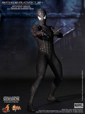 Movie Masterpiece Spider-Man 3 1/6 Scale Figure Spider-Man (Black Costume Versio