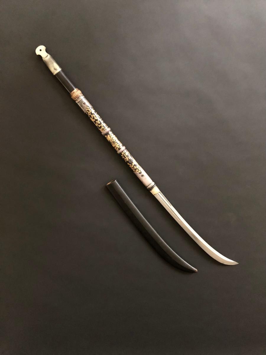 Antique Japanese  Military Yary  Spear 17th Century Signed