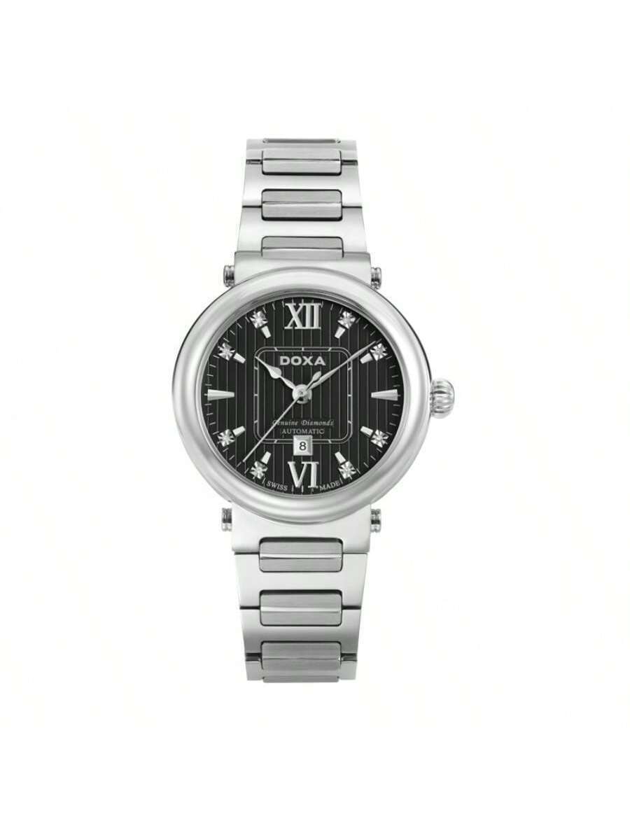 Pre-owned Doxa Swiss Full Automatic Mechanical Ladies Womens Watch Casual Retro D125sbd In Black