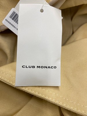Pre-owned Club Monaco Adjustable Sleeve Soft Trench Women's Size Xs Chamomile In Yellow