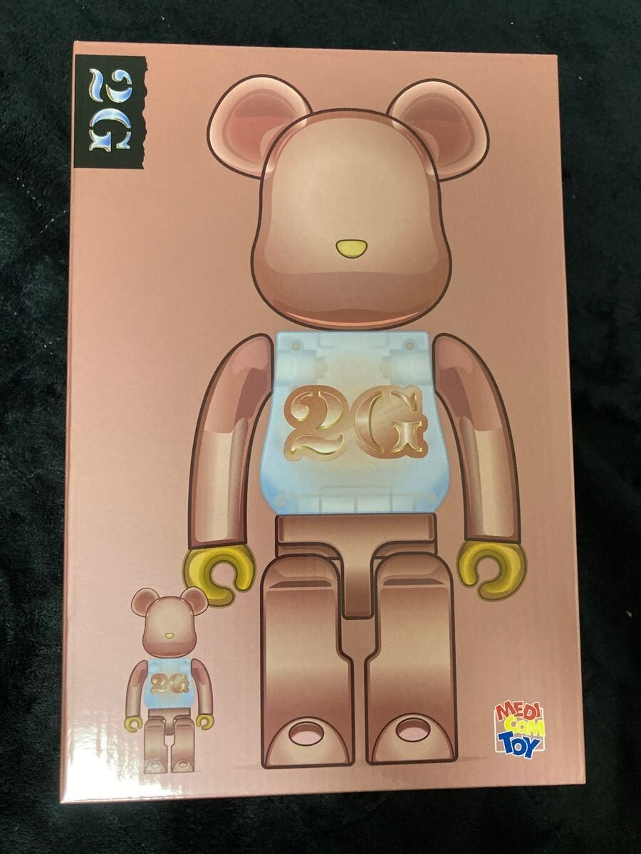 BE@RBRICK 2G WHITE CHROME 100％&400％ Bearbrick 2G 100% & 400% Set WHITE CHROME - US