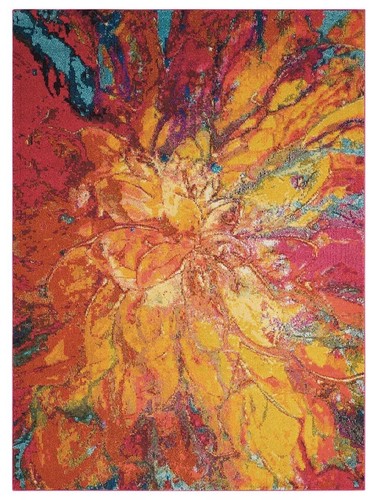 Нескользящий коврик Cayenne Abstract Power Loom размером 4 x 6 дюймов