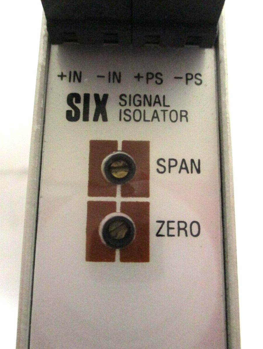 MOORE INDUSTRIES, SIX/4-20MA/4-20MA/12-42DC , SIX SIGNAL ISOLATOR ,  SURPLUS
