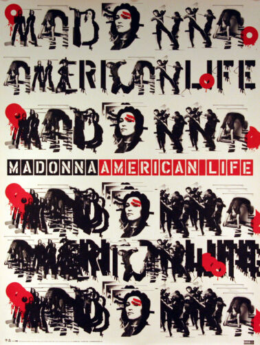 Madonna 2003 American Life Original Promo Poster