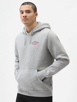 

Dickies Ruston Hoodie Mens Grey Melange Sportswear Sweatshirt Athletic Hoody, Серый