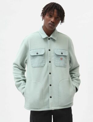 

Dickies Mackenzie LS Lifestyle Рубашка Мужская жадеитовая повседневная флисовая футболка Lifestyle, Зеленый, Dickies Mackenzie LS Lifestyle Shirt