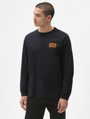 

Dickies Harrison LS Lifestyle Футболка мужская черная повседневная спортивная спортивная футболка, Черный, Dickies Harrison LS Lifestyle T-Shirt