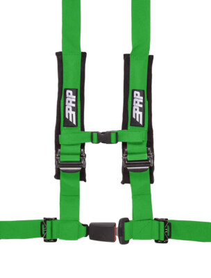 PRP 4.2 Green 4-Point Adjustable 2'' Belt Harness With Auto Style Latch