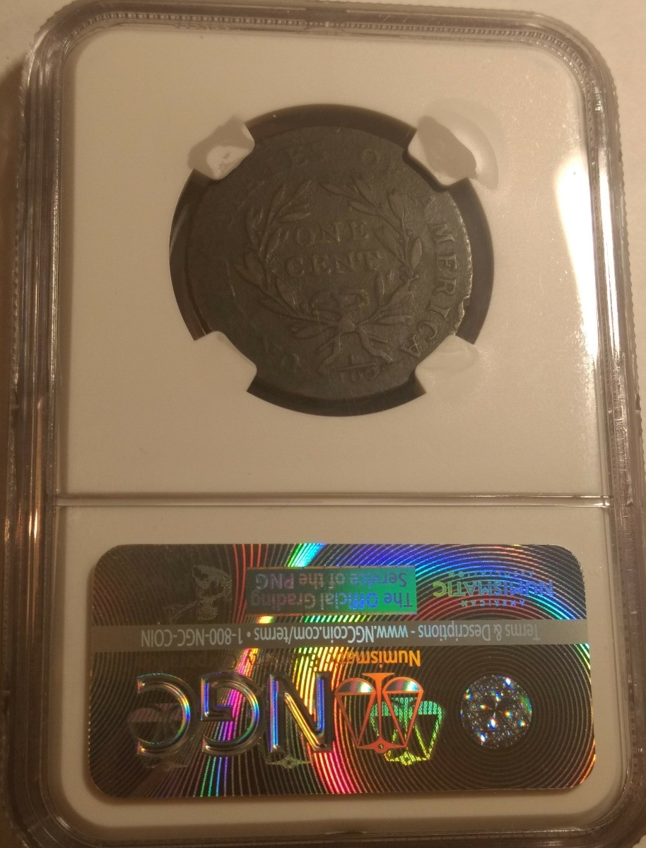 1794 Flowing Hair large cent. S-31 Head of 94. NGC VF details, environmental.