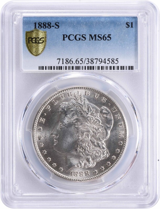 1888-S Morgan Silver Dollar MS65 PCGS