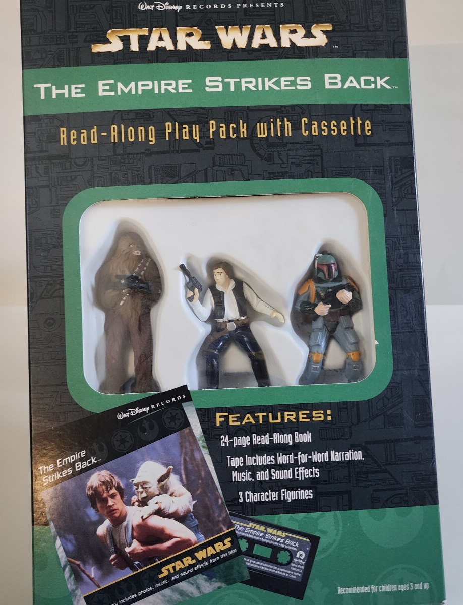 Star Wars: The Empire Strikes Back Read and Play Pack w/ Cassette Figures