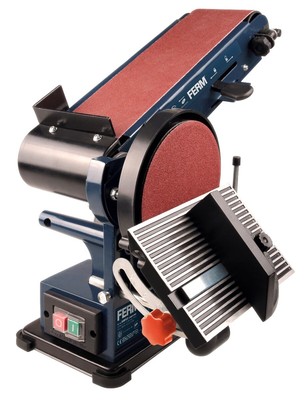 FERM BGM1022 Tafel Schijf- bandschuurmachine - 350W Incl. 2 schuurbanden (K80...