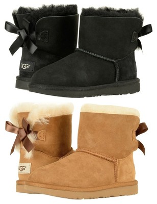 Аутентичные ботинки UGG Big Kids Mini Bailey Bow II в оригинальной коробке 1017397K