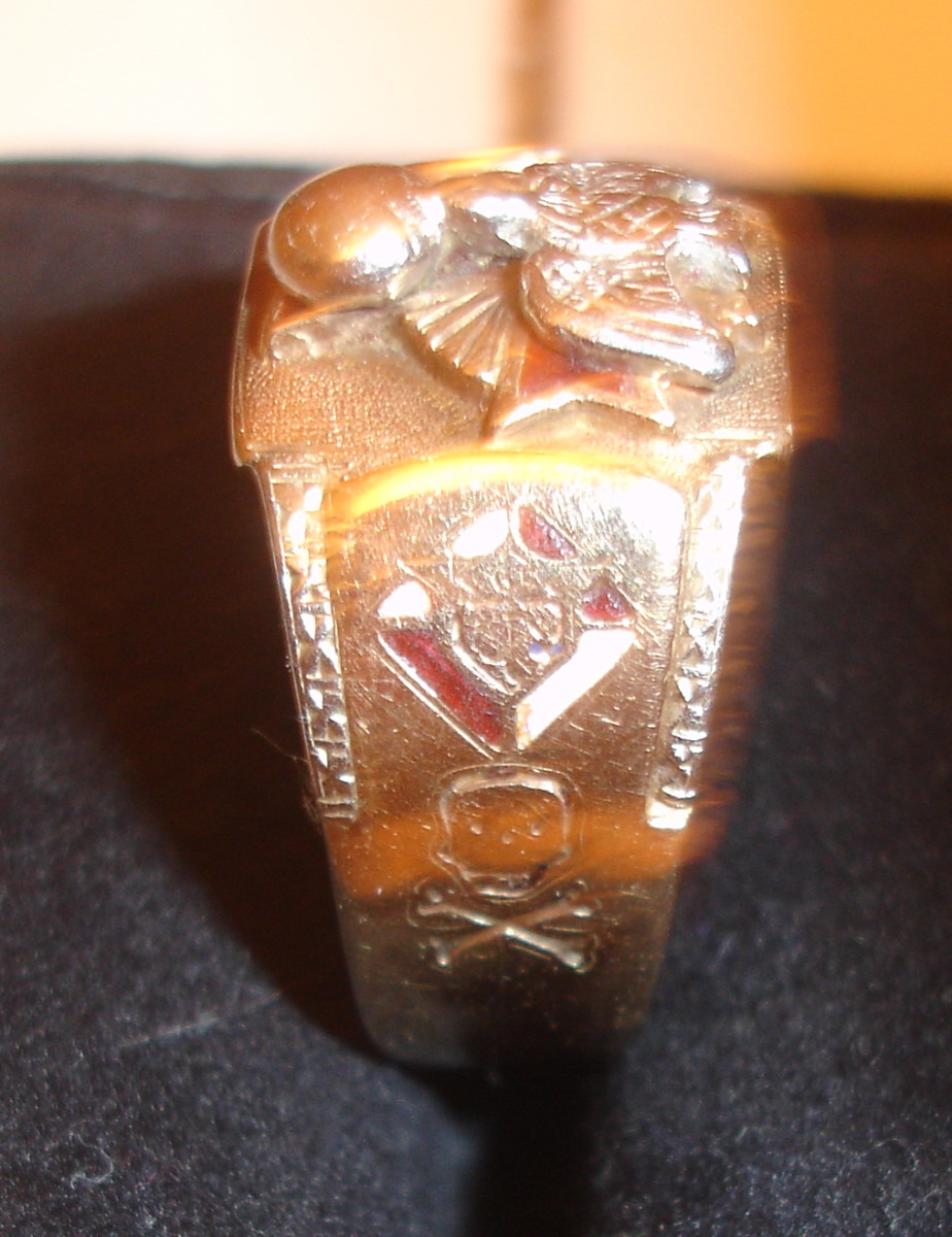Vintage K of C Knights of Columbus 10K Gold Ring Sz 12.5