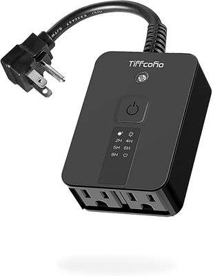 TiFFCOFiO 51188 Outdoor Light Sensor Timer Outlet (IL/RT6-18048-51188-UG)