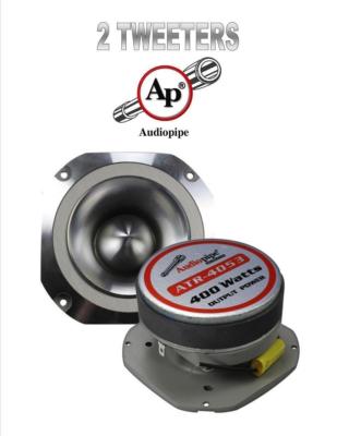 2 Pack 400W 4'' Titanium Bullet Super Tweeter Car Audio Audiopipe ATR-4053