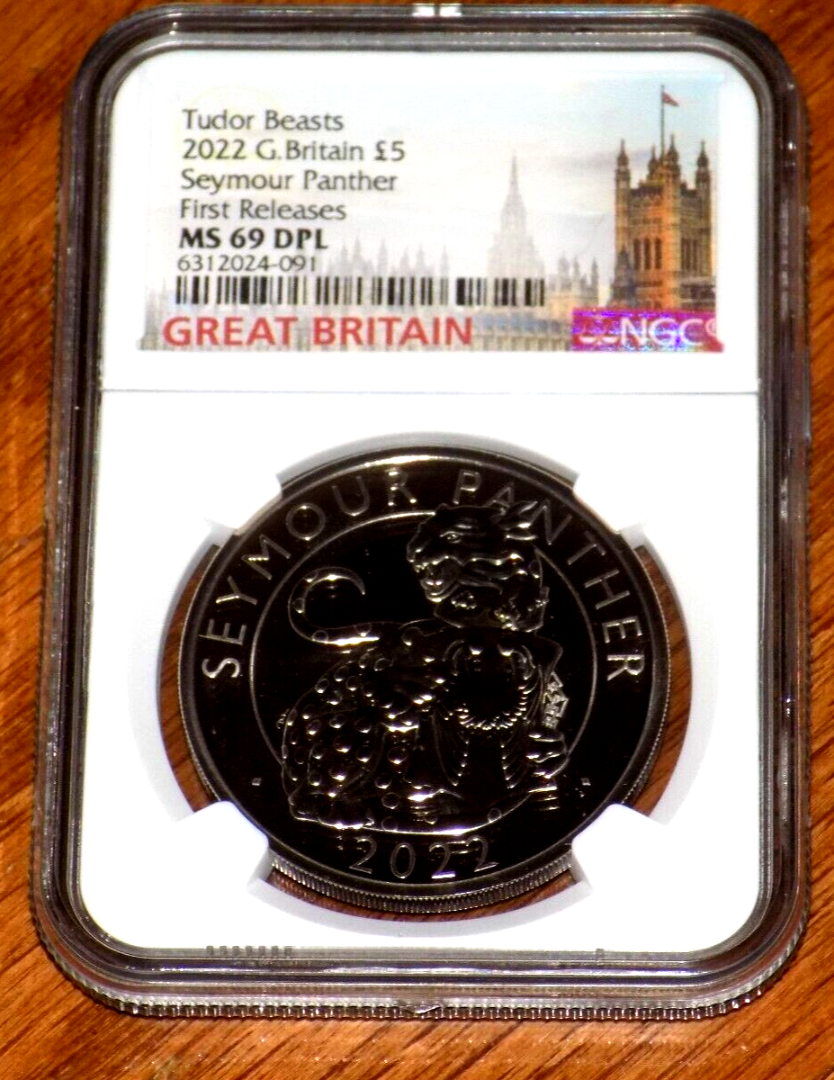 NGC 2022 GREAT BRITAIN 5PD TUDOR BEASTS Seymour Panther