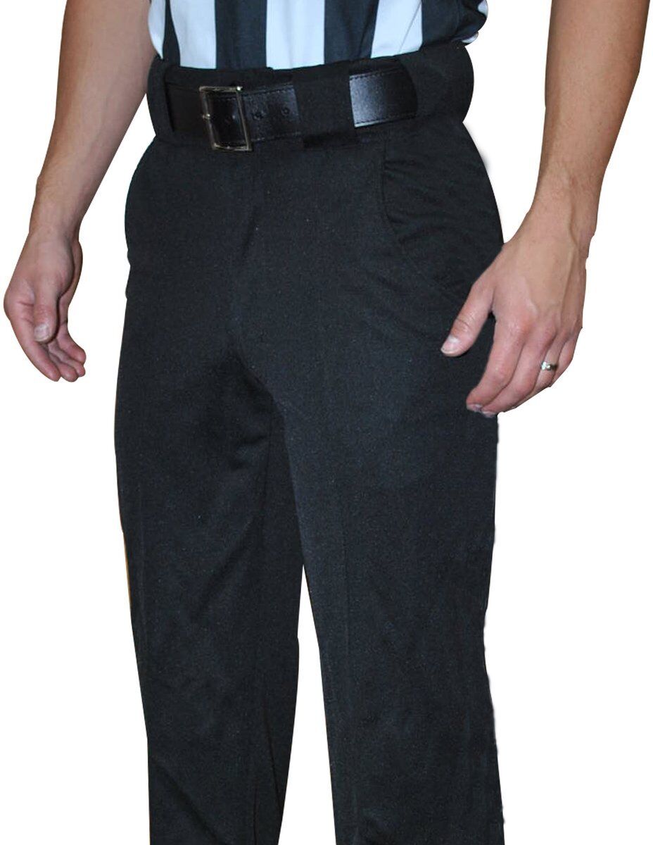 СМИТТИ | ФБС-179 | Твердые черные брюки для лакросса стрейч в 4 направлениях | Выбор судьи
