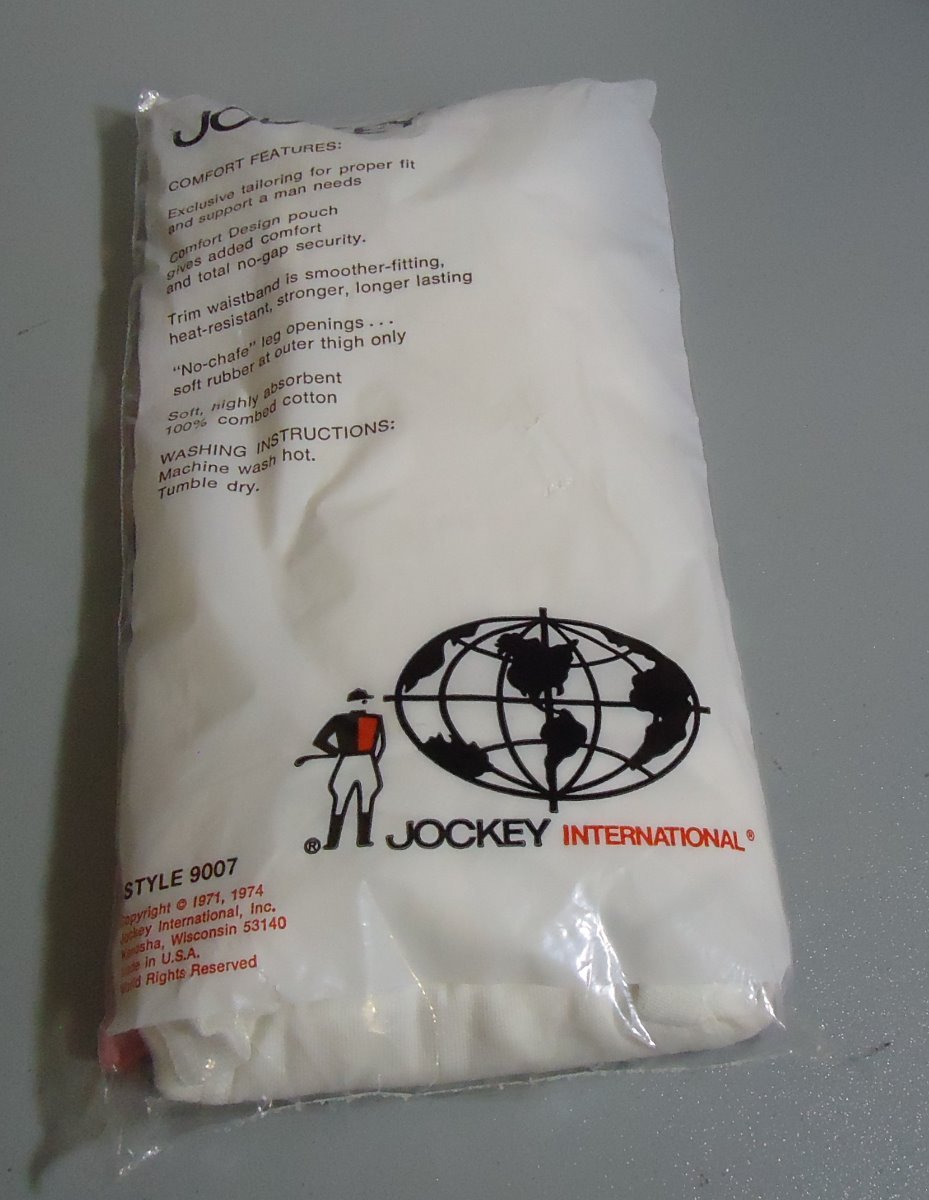 NOS Vtg Jockey 70s White 100% Combed Cotton Briefs sz 30 Tighty White Oldstock
