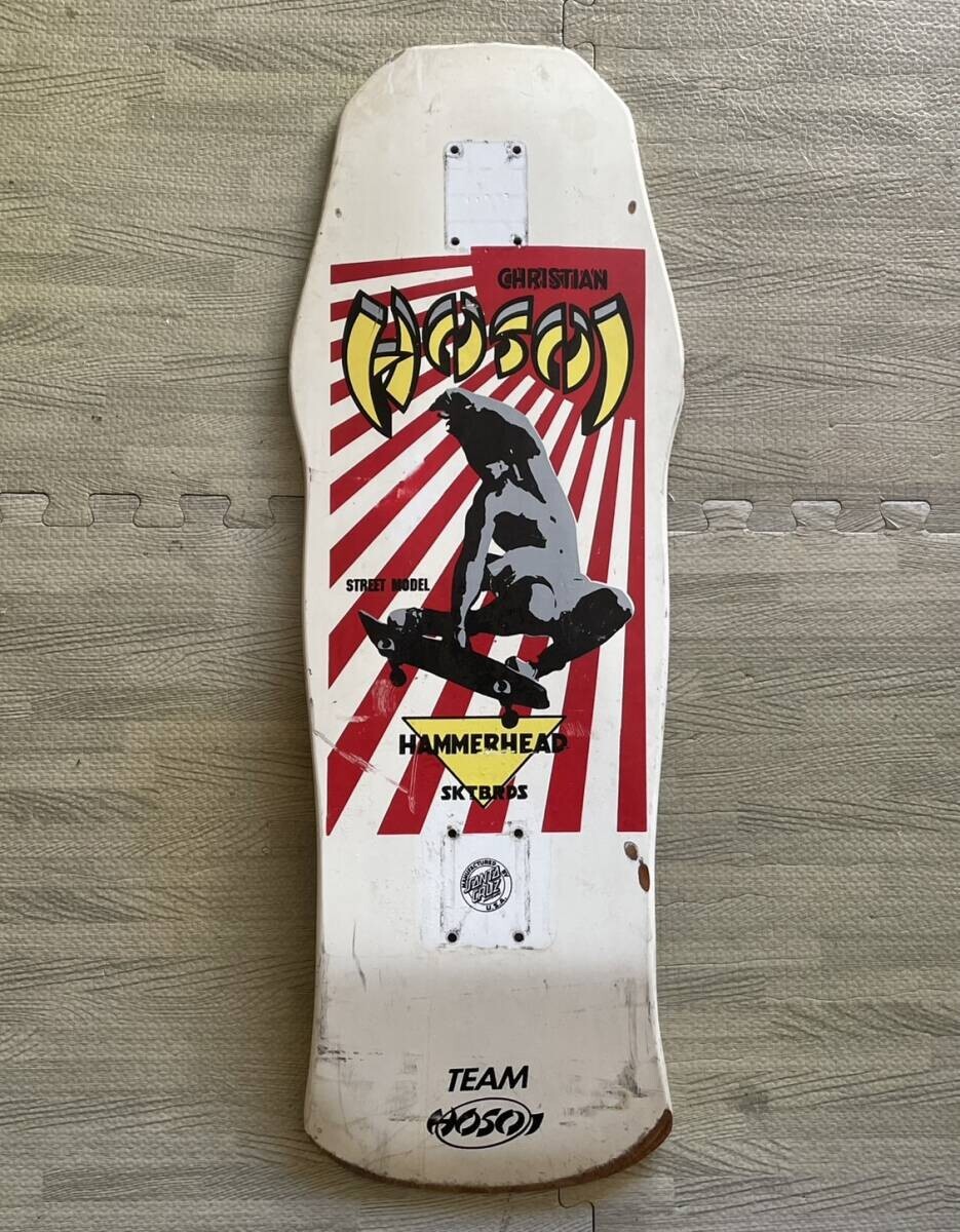 santacruz christian HOSOI 80's original vintage skateboard