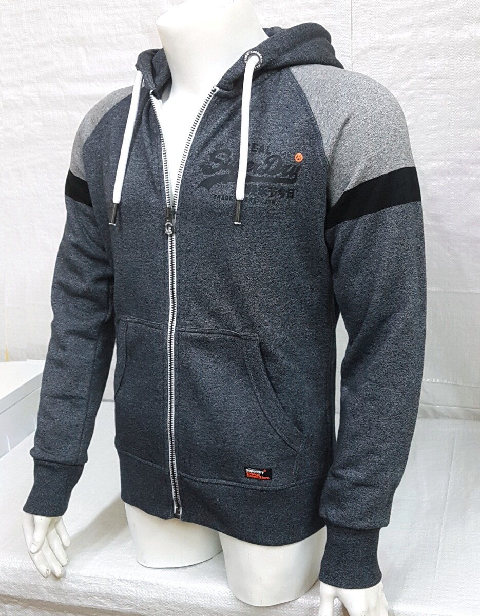 SUPERDRY HERREN SWEATSHIRT HOODIE JACKE VINTAGE LOGO ZIPHOOD KAPUZENPULLI MEN 