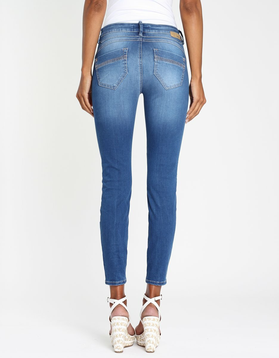 GANG GANG 160821-964-7427 NELE JEANS DENIM X-CROPPED - SKINNY FIT 7/8 LÄNGE DAME BLAU