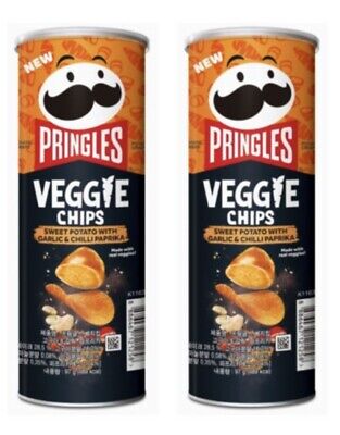 Pringles Veggie Chips Sweet potato with garlic & chilli paprika 97g x 2ea Track
