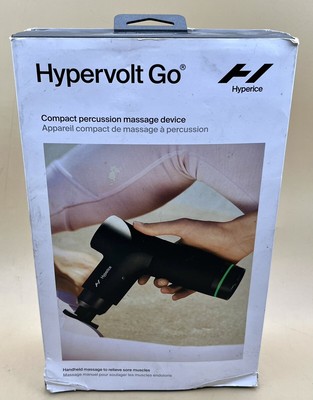 HYPERICE HYPERVOLT GO BLACK HAND-HELD PERCUSSION MASSAGE GUN (MVP009312)