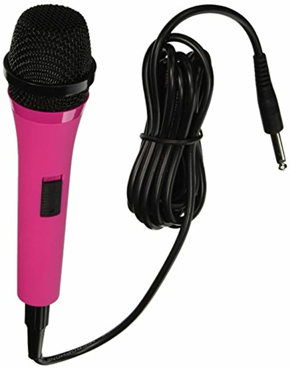 Singing Machine UniDirectional Dynamic Microphone with 10Foot Cord