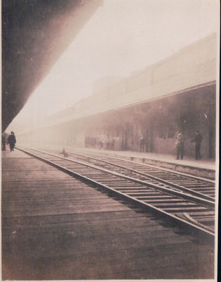 VERE FOTO REAL PHOTO 1920 TRAIN STATION CLEVELAND OHIO 12-178B