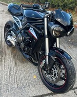 2017 17 TRIUMPH STREET TRIPLE RS 765 NAKED BLACK 765RS BLACK FSH HPI CLEAR