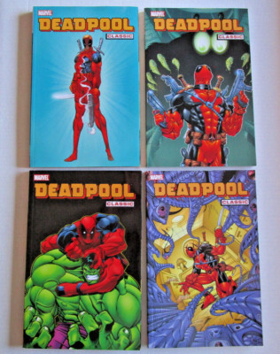 Deadpool Classic Vol 1 2 3 4  by Joe Kelly/Auto by Fabian Nicieza  Comic Lot