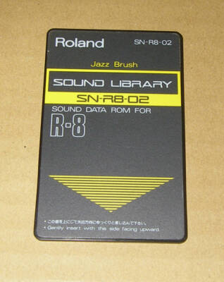 Roland SOUND LIBRARY SN-R8-02 JAZZ BRUSH Made in Japan From