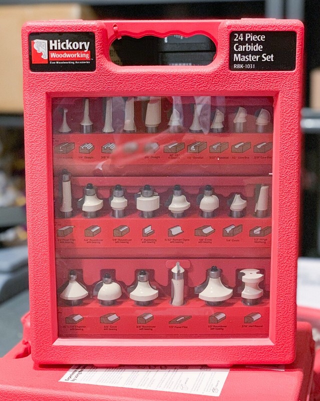 NEW Hickory Woodworking Carbide 1/2" Shank Router Bits 24