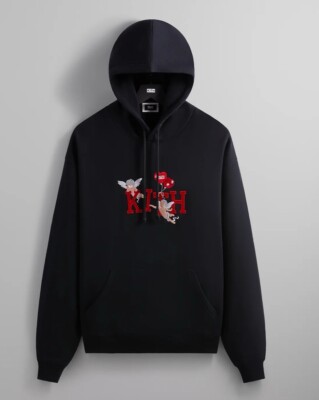 Kith Cupid IV Williams III Black Hoodie Mens Size Large Brand New In Hand!