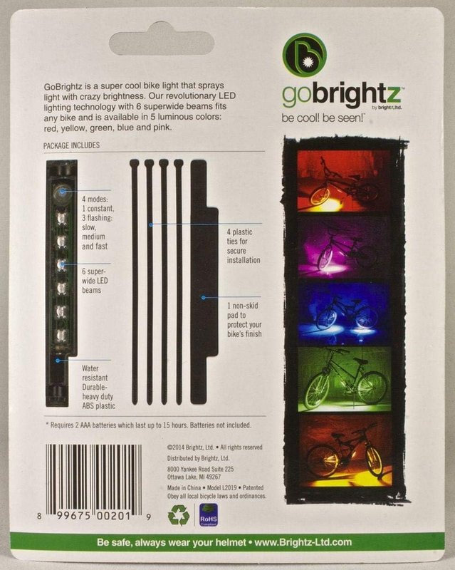 Go LED Bike Frame Light - LED Bike Frame Light for Night Riding - 4 Modes for Fl