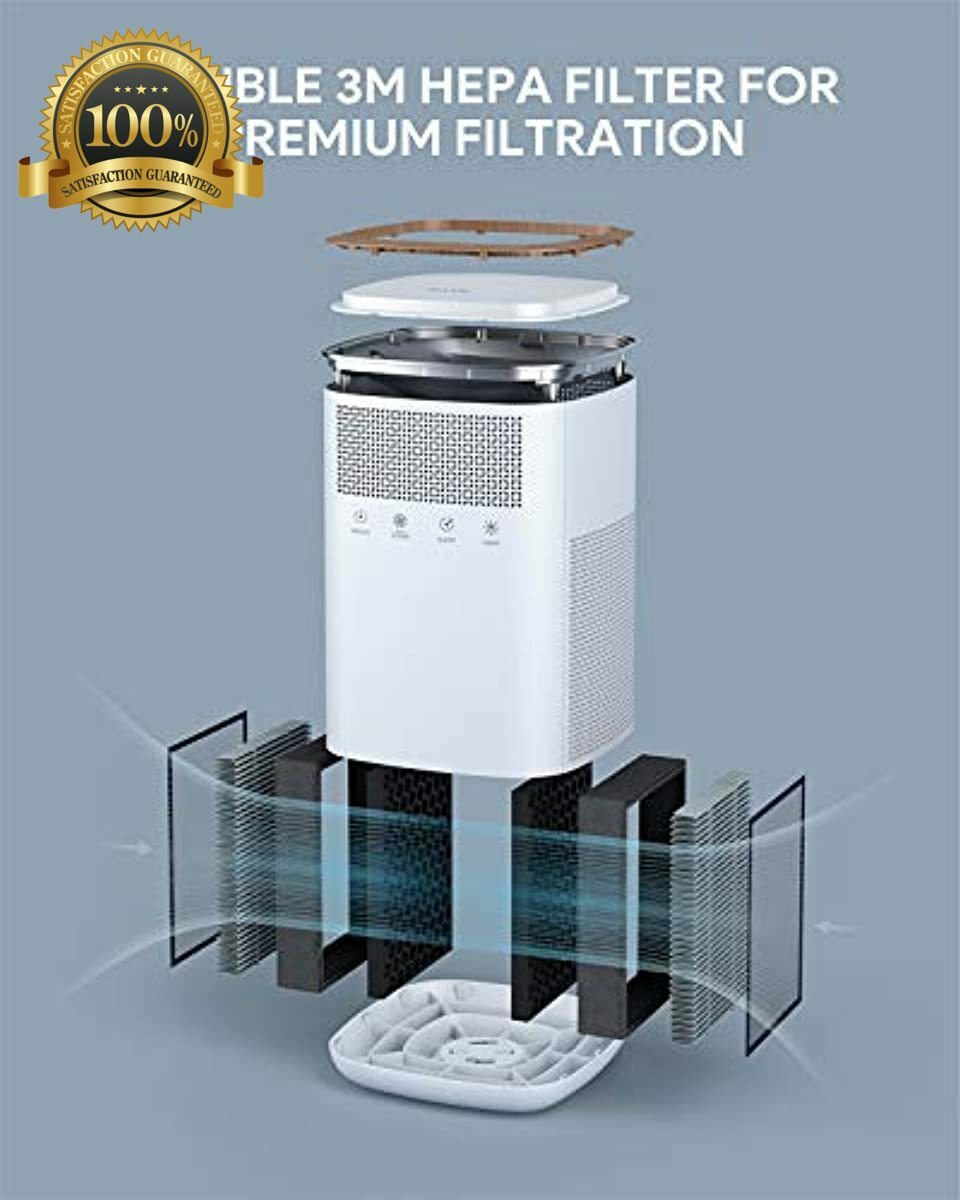 Air Purifier, VALKIA Air Purifier for Home and Pets with ...