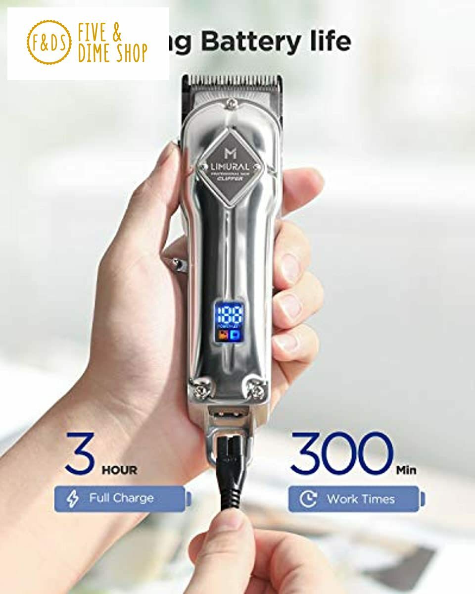 Limural Hair Clippers Men Cordless Close Cutting T-Blade ...