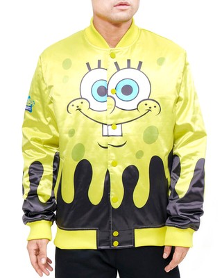 

Мужская желтая атласная куртка Freeze Max Spongebob Drip, Желтый