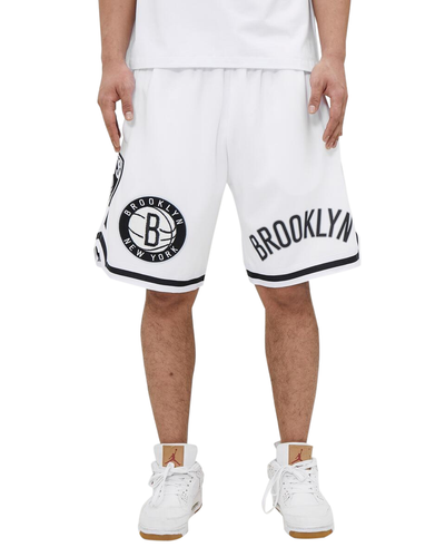 Белые шорты Pro Team NBA Brooklyn Nets с логотипом Pro Standard