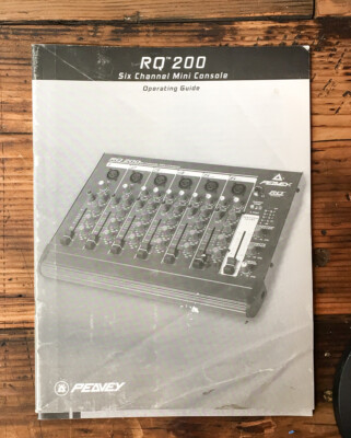 Peavey RQ 200 Mini Console Owner / User Manual *Original* | eBay