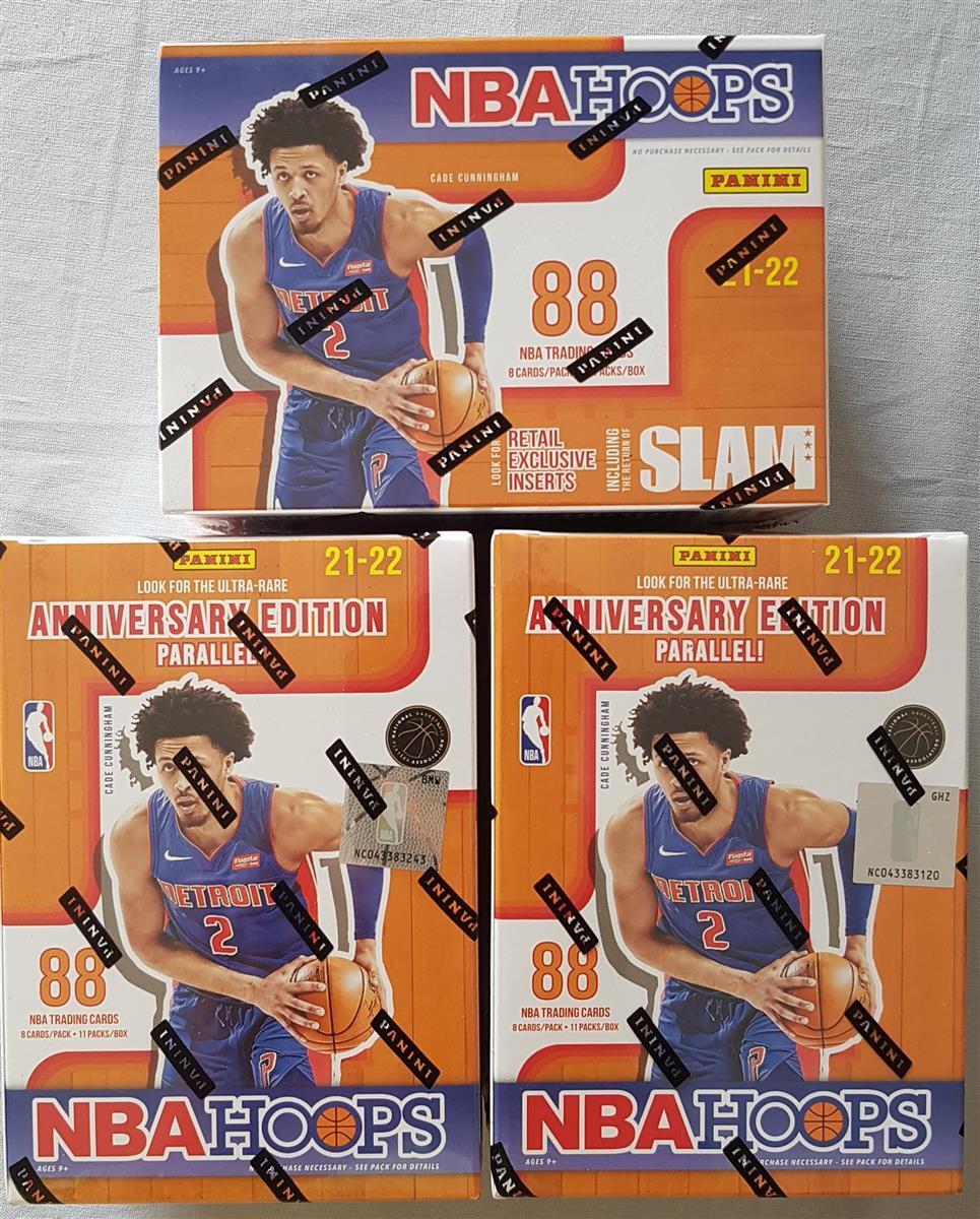 3x Panini Hoops Premium Stock 2019-20 NBA Basketball Hanger