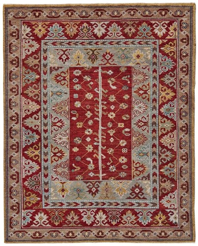 8 X 10 Штук Красной Синей и Коричневой Шерсти С Цветочным Узлом Ручной Вязки, Устойчивой к Повреждениям и Пятнам