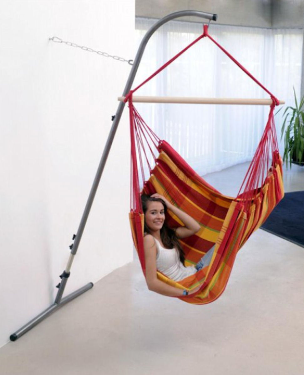 Suspension fauteuil suspendu fauteuil L Hamac San Salvador avec repose-pieds
